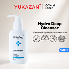 Yukazan Derma Hydra Deep Cleanser 150ml pH Balanced Face Wash Cleanser