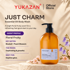 Yukazan Just Charm Essential Oil Body Wash (500ml)