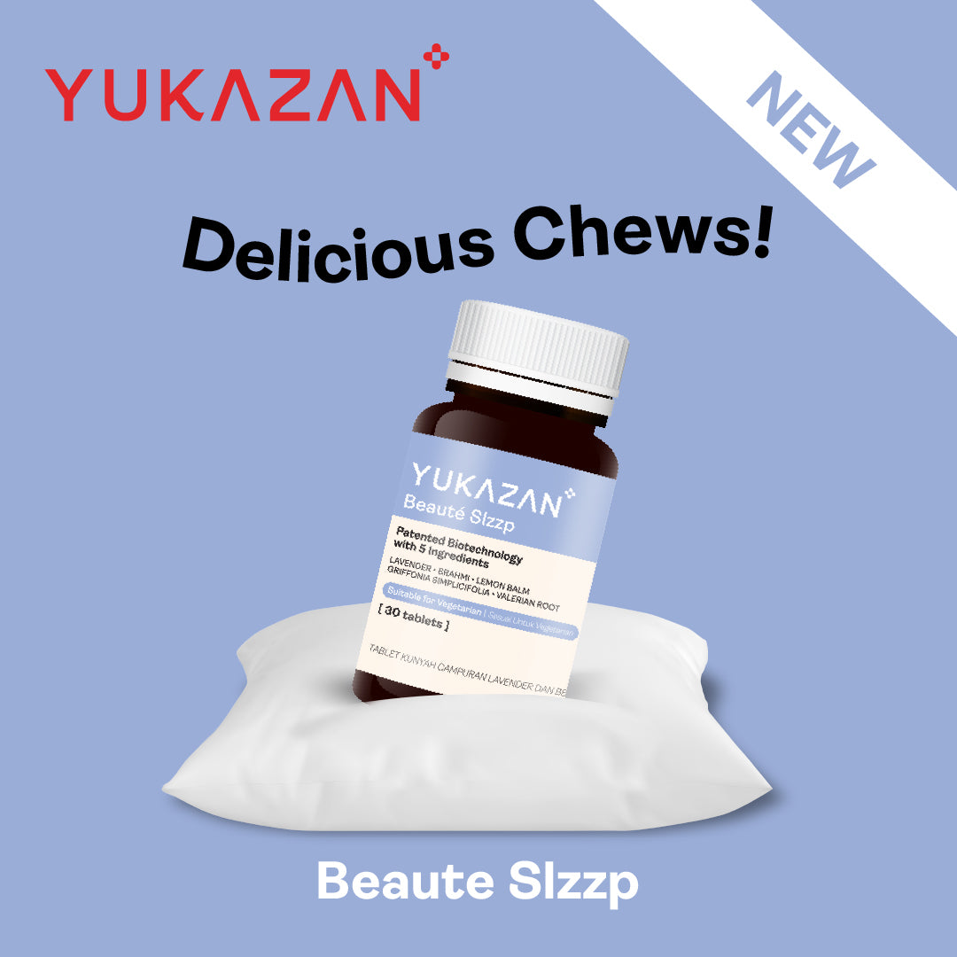 Yukazan Beauté Slzzp Natural Sleep Aids Supplement. Promote Deep & Quality Sleep, Boost Mood and Relax (30s)