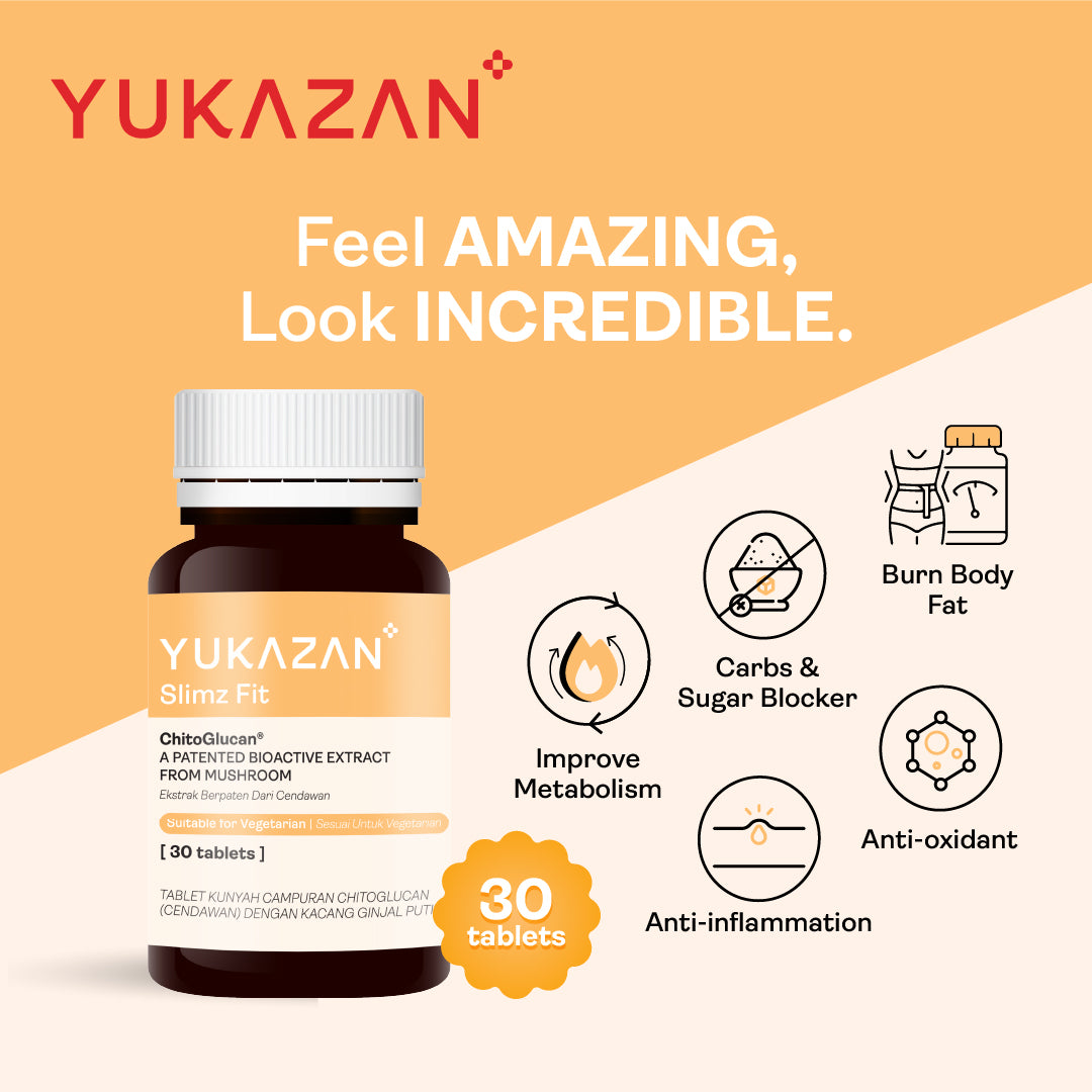 Yukazan Slimz Fit Natural Fat Burner and Slimming Supplement. Stay Slim, Burn Fat Naturally (30s)