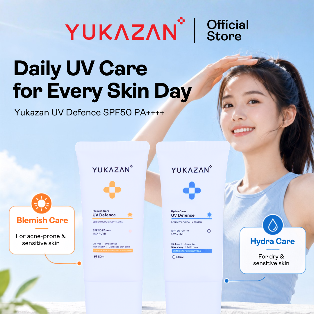 Yukazan Blemish Care UV Defence Sunscreen Sunblock SPF 50+ - 50ml