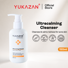 Yukazan Derma Ultracalming Cleanser 150ml - Dermatologically Tested for Acne Sensitive Skin