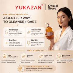 Yukazan 95% Rejuvenation Shower Oil (300ml)
