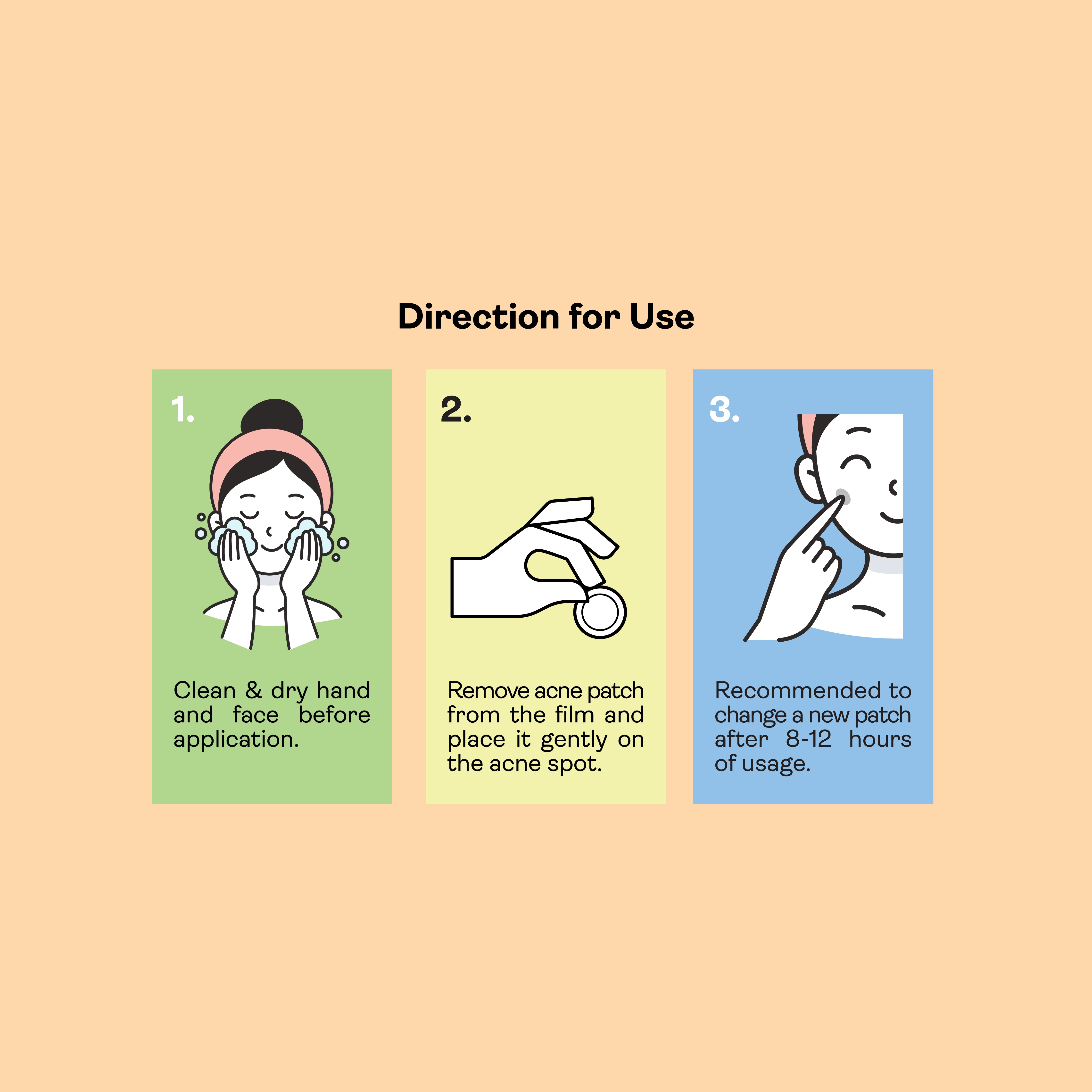 Yukazan Acne Healing Patch 30's | Cute Design Acne Patch | Pimple Acne Patch | Concealer Pimple Patch | Tea Tree Oil