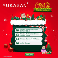 Yukazan Festive Christmas Gift Set Bundle 2 Shower Oil Body Wash 100ml