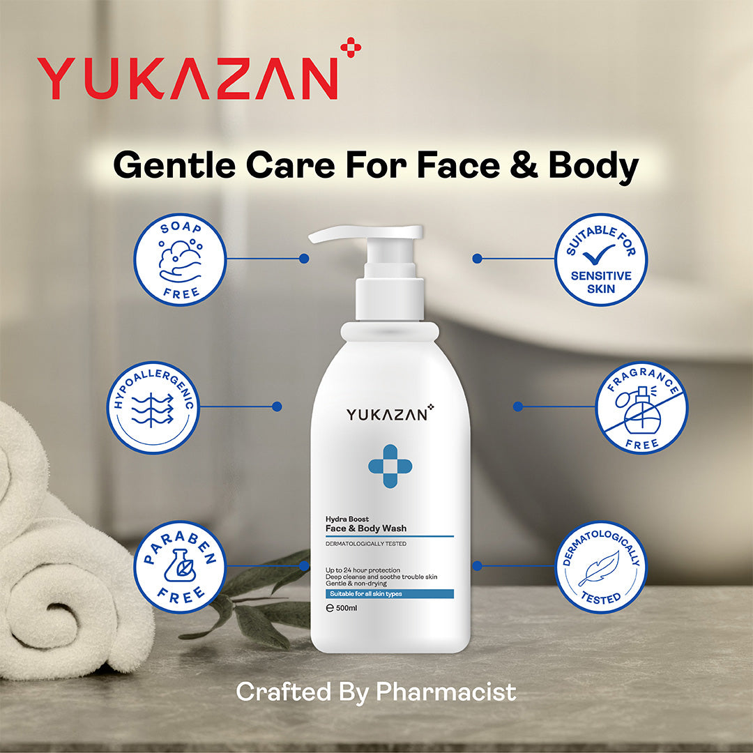 Yukazan Derma Hydra Boost Face & Body Wash (500ml)