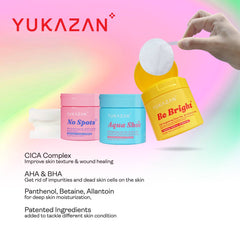 Yukazan POP! Aqua Shot Hydrating Toner Pad 60's - Soothing, Moisturizing, pH Balancing - Skincare, Face