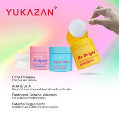 Yukazan POP! Be Bright Brightening Toner Pad 60'S / Soothing / pH Balancing / Skin care / Face / Moisturizing