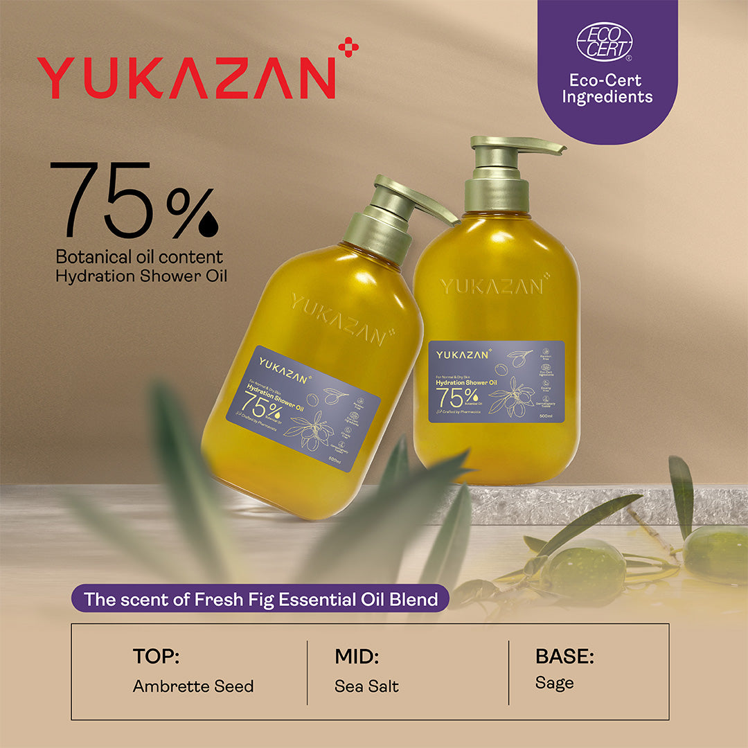 Yukazan 75% Hydrating Shower Oil (500ml)