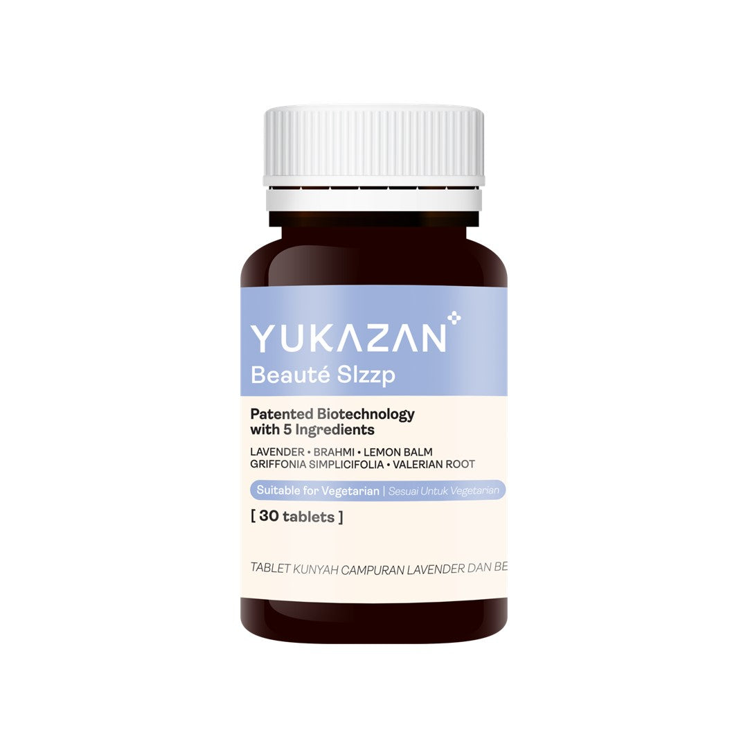 Yukazan Beauté Slzzp Natural Sleep Aids Supplement. Promote Deep & Quality Sleep, Boost Mood and Relax (30s)