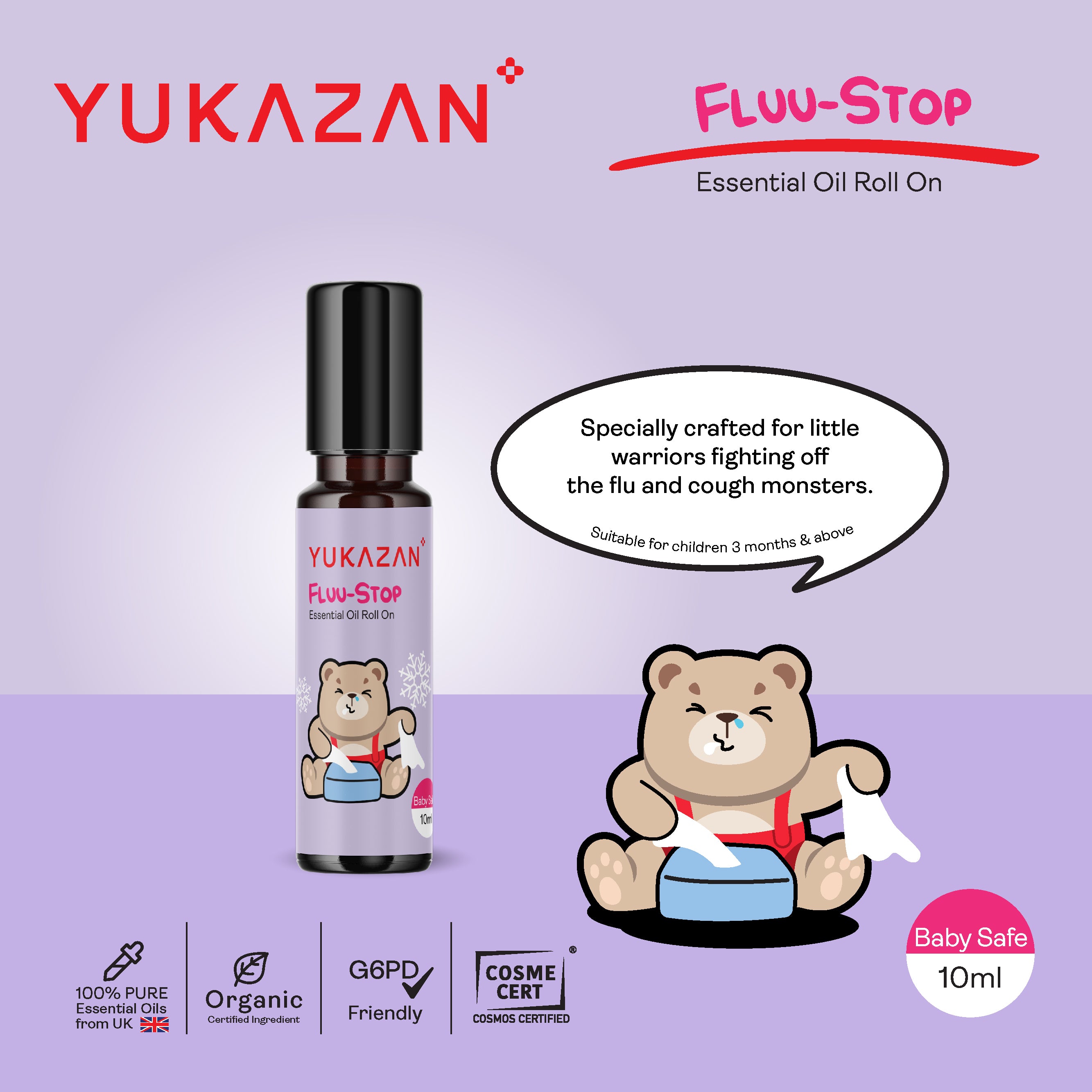 Yukazan 100% Pure Essential Oil Roll On (10ml)