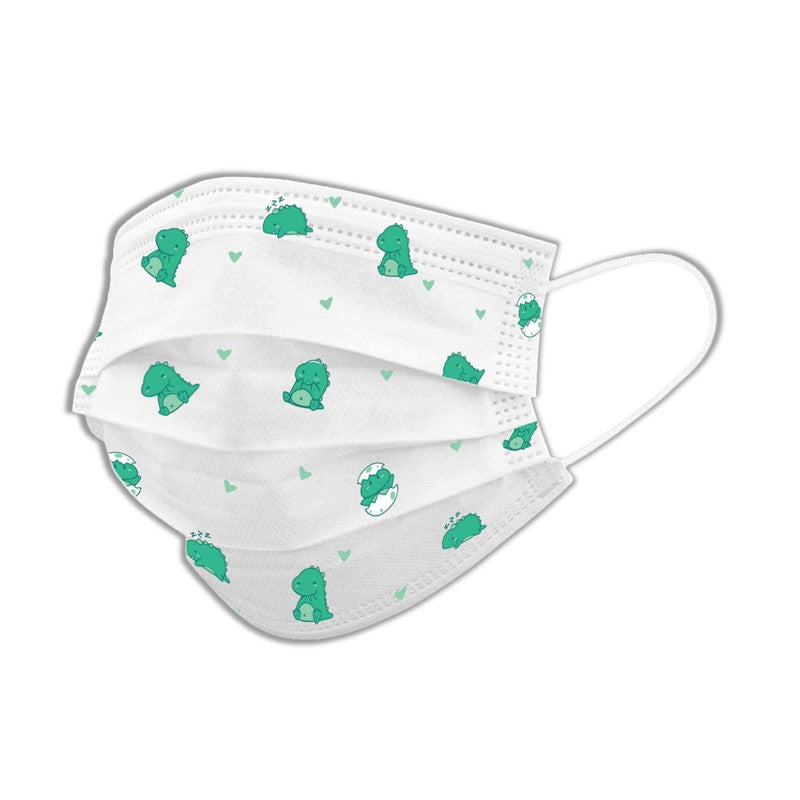 Yukazan Kids 4ply Dino Protective Respirator Face Mask (50 Pcs/Box) - Yukazan Official Store