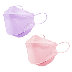 Yukazan Adult KF94 Lavender & Peach Protective Respirator Face Mask (50 Pcs/Box) - Yukazan Official Store